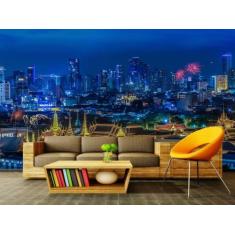 Papel de Parede Paisagens Cidade 06 - 1,00 X 1,00 - Voce Decorando