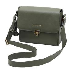 Bolsa Feminina Transversal Couro Legítimo Mariart Âmbar