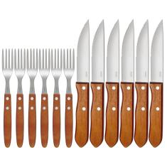 Mor - Conjunto Churrasco Garfo e Faca 12 Peças