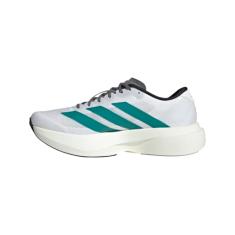 adidas Tênis masculino Adizero Evo Sl M, Branco/azul-petróleo puro/cinza, 12 Wide