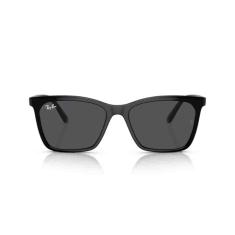Óculos de Sol Ray-Ban 0RB4372L 601/87 Tam 56 / Preto - Lentes Cinza