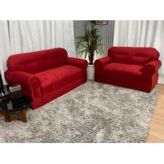 Sofá 2 e 3 Lugares Vermelho 608 Viena - Alpoim