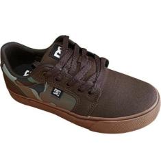 Tênis Dc Shoes Anvil TX LA Camo Marrom Gum-Unissex