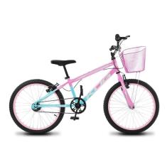 Bicicleta Infantil Feminina Aro 20 KOG Alumínio Com Cestinha