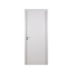 Kit Porta de Madeira Lisa 215x84cm com Batente de MDF Ultra 12cm Melaminico MGM Branco