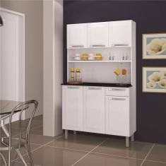 Cozinha Compacta Itatiaia Rose com 6 Portas e 1 Gaveta - 105cm de Largura