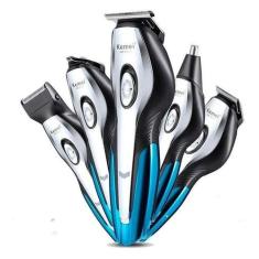 Máquina Cortar Cabelo Nariz Barba Profissional 11X1 Sem Fio - Kemei