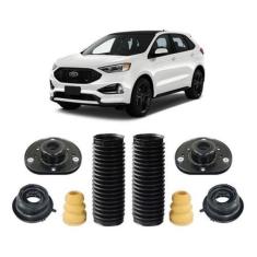 2 Kit Coxim Batente Dianteiro Ford Edge 2016 2017 2018 2019 - Qualykit