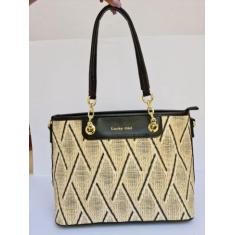 Bolsa Feminina Com Detalhes Em Palha Fina Sintética - Lucky Girl, G, P