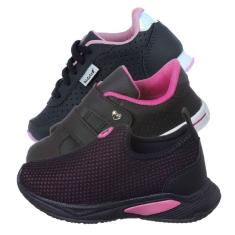 KIT 3 PARES Tenis Infantil Menina Pink K Telinha Casual e Escolar Rosa Kidstep-Feminino