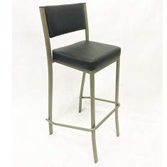 Banqueta EMPILHÁVEL Rato alta assento e encosto preto - Poltronas do Sul