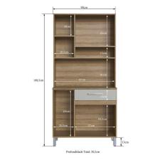 Armário De Cozinha Compacta 6 Portas 1 Gaveta 609 Casamia