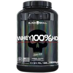 Whey Protein 100%HD 900g - Black Skull - 3W Concentrado Isolado Hidrolisado-Unissex