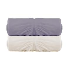 Kit 2 Lencois Malha Queen com Elastico Vivaldi - Fio 30/1 Penteado - 100% Algodao (KIT 5)