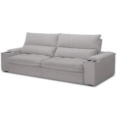 Sofá Retrátil Reclinável Para Sala de Estar Living 280cm Nápoles F04 V