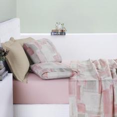 Jogo de Cama Cotton Select Casal Padrão 04 Peças - Quadri - Bia Enxova