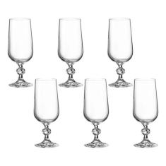 Taça de Cristal Bohemia Para Champanhe 180 ml Claudia/Sterna 6 Peças -