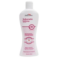 Sabonete Íntimo Líquido 130Ml Hot Flowers, MORANGO COM CHAMPANHE