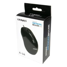 Mouse Satellite A34 - com Fio - 1200 Dpi - Preto