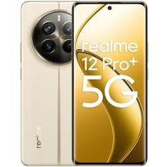 Smartphone Realme 12 Pro Plus 256gb 8gb Ram, 5G, (Modelo RMX3840), Navigator Beige, Dourado - No Brasil