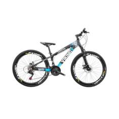 Bicicleta Viking Aro 26 TuffX25/30 Vmaxx Freio a Disco 21V Preto Azul 