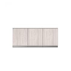 Armário Aéreo P- Cozinha Andreia 120cm C- 3 Portas Castanho-avelã - Ajl Móveis