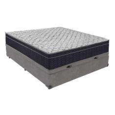 Conjunto Cama Box Baú Viúvo Colchão Airtech D45 ExtraFirme - Ortobom