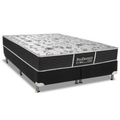 Cama Box King: Colchão Molas Probel Bonnel ProDormir Sleep + Base CRC 