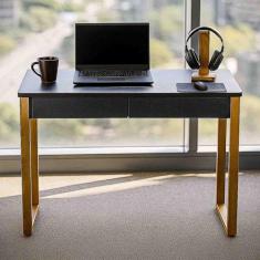 Mesa Escrivaninha Para Estudo Com 2 Gavetas Mesinha Para Computador - 