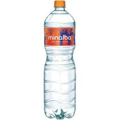 Água mineral minalba com gás 1,5l