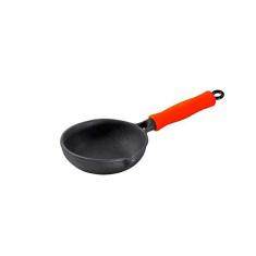 Frigideira para Ovos em Ferro Fundido Cabo Silicone Vermelha