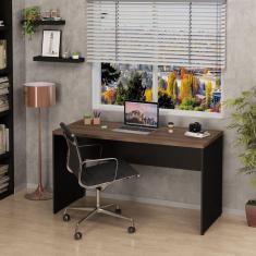 Mesa De Escritório Escrivaninha 140x60cm Tampo 30mm Nogal