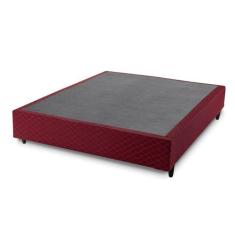 Base para Cama Absoluto Box Sommier 30X138X188 Hellen, Vermelho