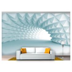 Papel De Parede Túnel Profundo Geométrico 3D At04 - Você Decora