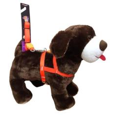 Coleira Peitoral Seda Neon Cachorro 15mm Laranja Nº 5 Nicapet