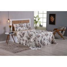 Jogo De Lençol Casal 4 Peças 200 Fios Percal estampado - Bela Casa Sho