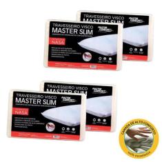 Kit Conjunto Travesseiro Danasa Espuma Viscoelástico 50x35 - Conforto 