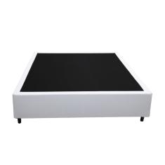 Cama Box Solteiro 88 Branco Sintetico - Santo Box