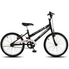 Bicicleta Infantil Aro 20 South Grazzy Meninas - Preto Preto