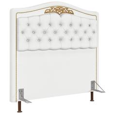 Cabeceira Cama Box Casal Queen 160Cm Imperial J02 Corano Branco