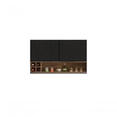 Armário Aéreo Cozinhas Itatiaia Exclusive 2 Portas Nicho Garrafeiro Grafite