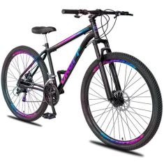 Bicicleta Aro 29 Dropp Sport Aço Carbono 21 Marchas Vel Freio a Disco 