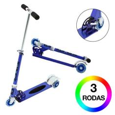 Patinete Sonic para Criança 3 Rodas Masculino Azul - DM Radical