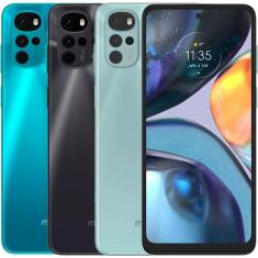 Smartphone Motorola Moto G22 128GB 4G Wi-Fi Tela 6.5'' Dual Chip 4GB RAM Câmera Quádrupla + Selfie 16MP - Preto