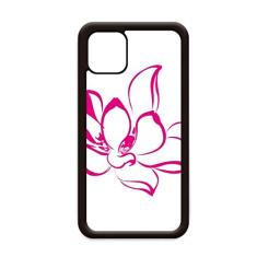 Capa de flor de lótus rosa para iPhone 12 Pro Max para Apple Mini Mobile Case Shell