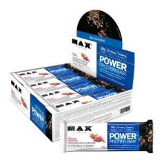 Power Protein Bar Cx 8 Unidades 90G Max Titanium - Max Titanium
