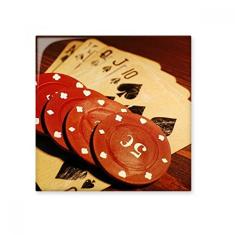 Adesivo brilhante de azulejo de cerâmica com foto de jogo Red Chip