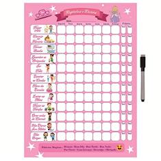 Quadro do Incentivo de Metal Semanal 40x29cm + Caneta