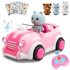 Carro de controle remoto LOVE LIFE Girls Toys com 3 bonecas de 3 anos ou mais
