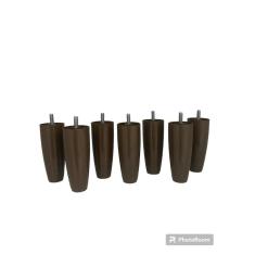 pes conico Marrom Para Cama Box 50 unid com 12 cm de altura